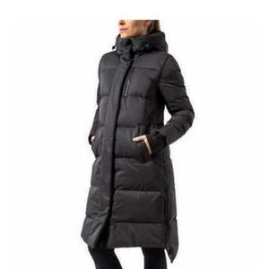 NWT MPG Women's Maxi Down Puffer Jacket Coat Parka, XX-Large, Black